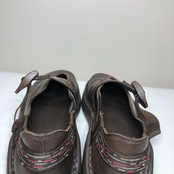 Chaco PedShed Chocolate Brown Leather Womens Size 9.5 - Picture 8 of 15